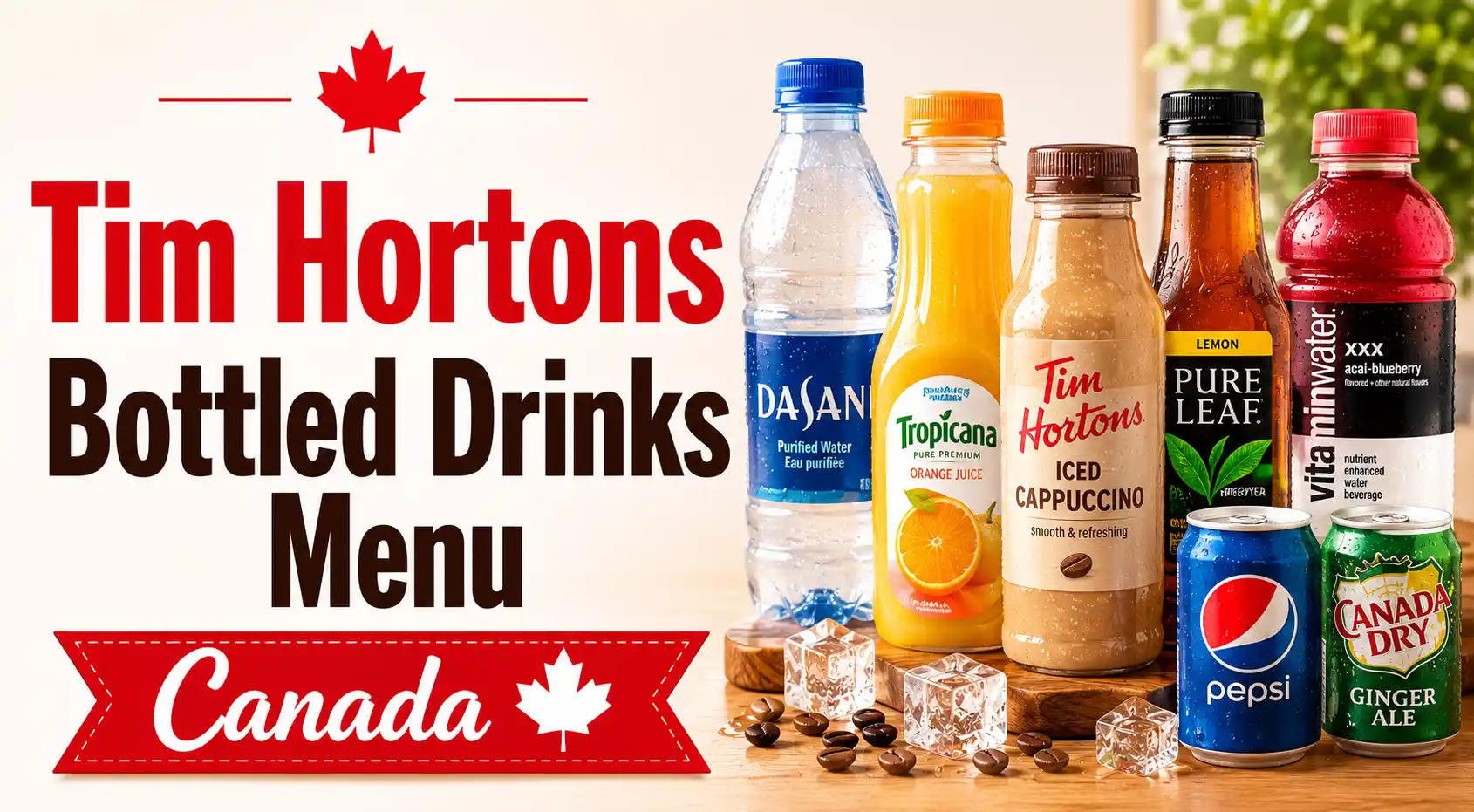 Tim Hortons Bottled Drinks menu prices canada
