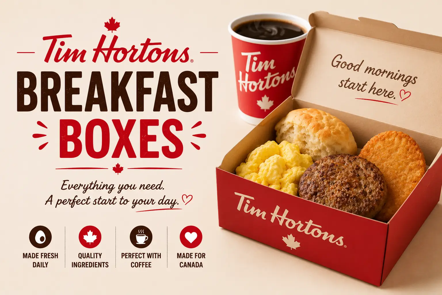 Tim Hortons Breakfast Bundles Menu Canada