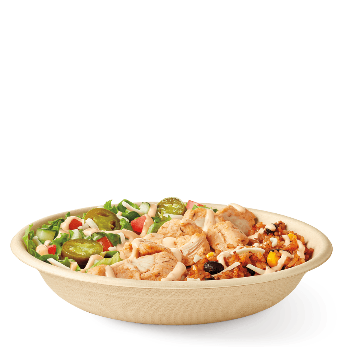 Habanero Chicken Loaded Bowl with Cheese