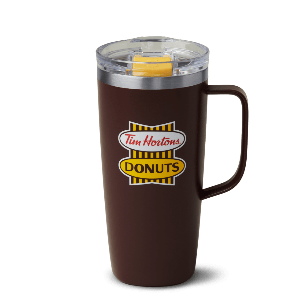Retro Stainless Steel Travel Mug with Handle 20oz