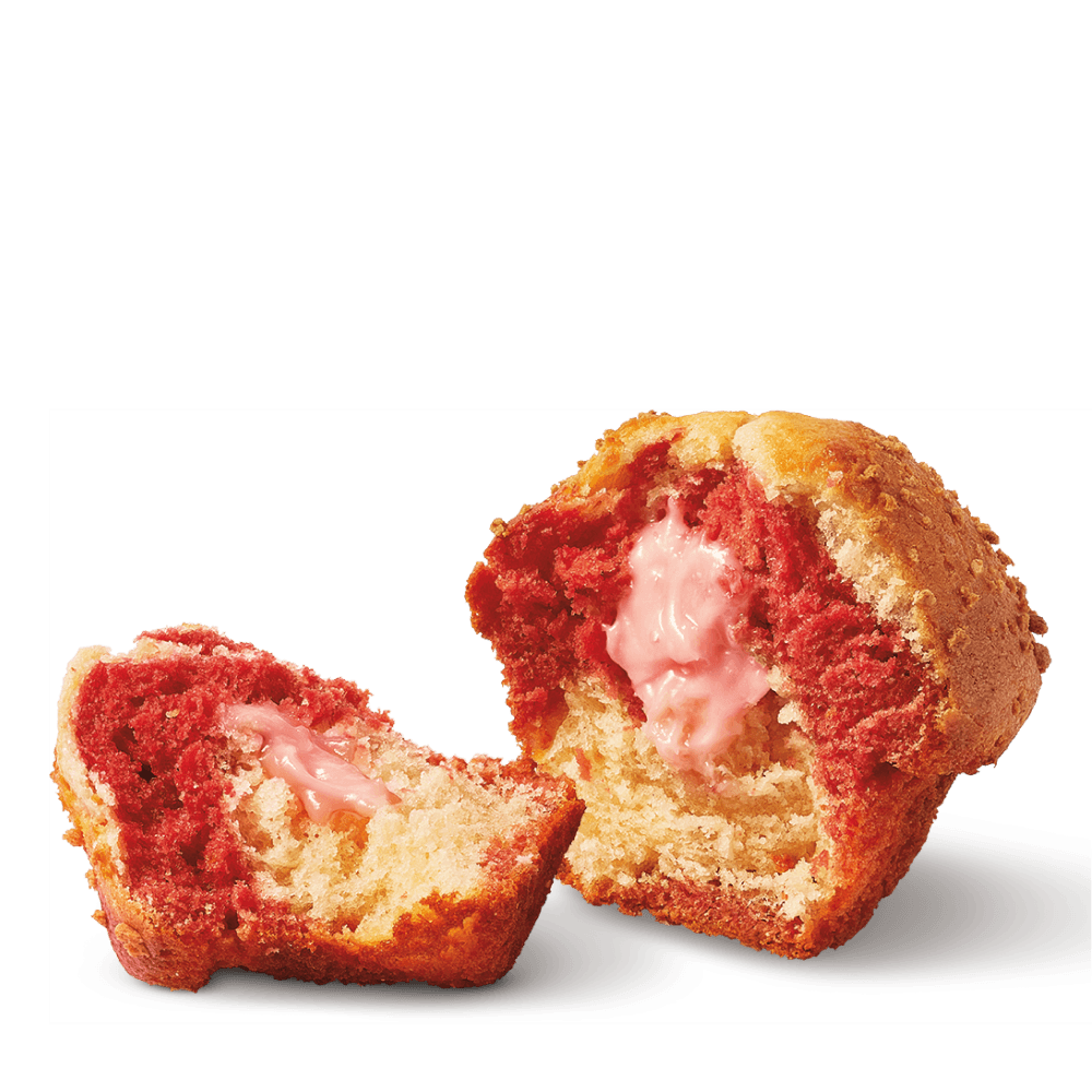 Strawberry Cheesecake Filled Muffin