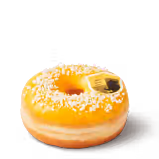 Hufflepuff Lemon Meringue Donut