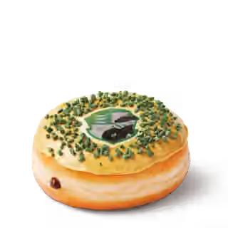 Slytherin Chocolate Pistachio Donut