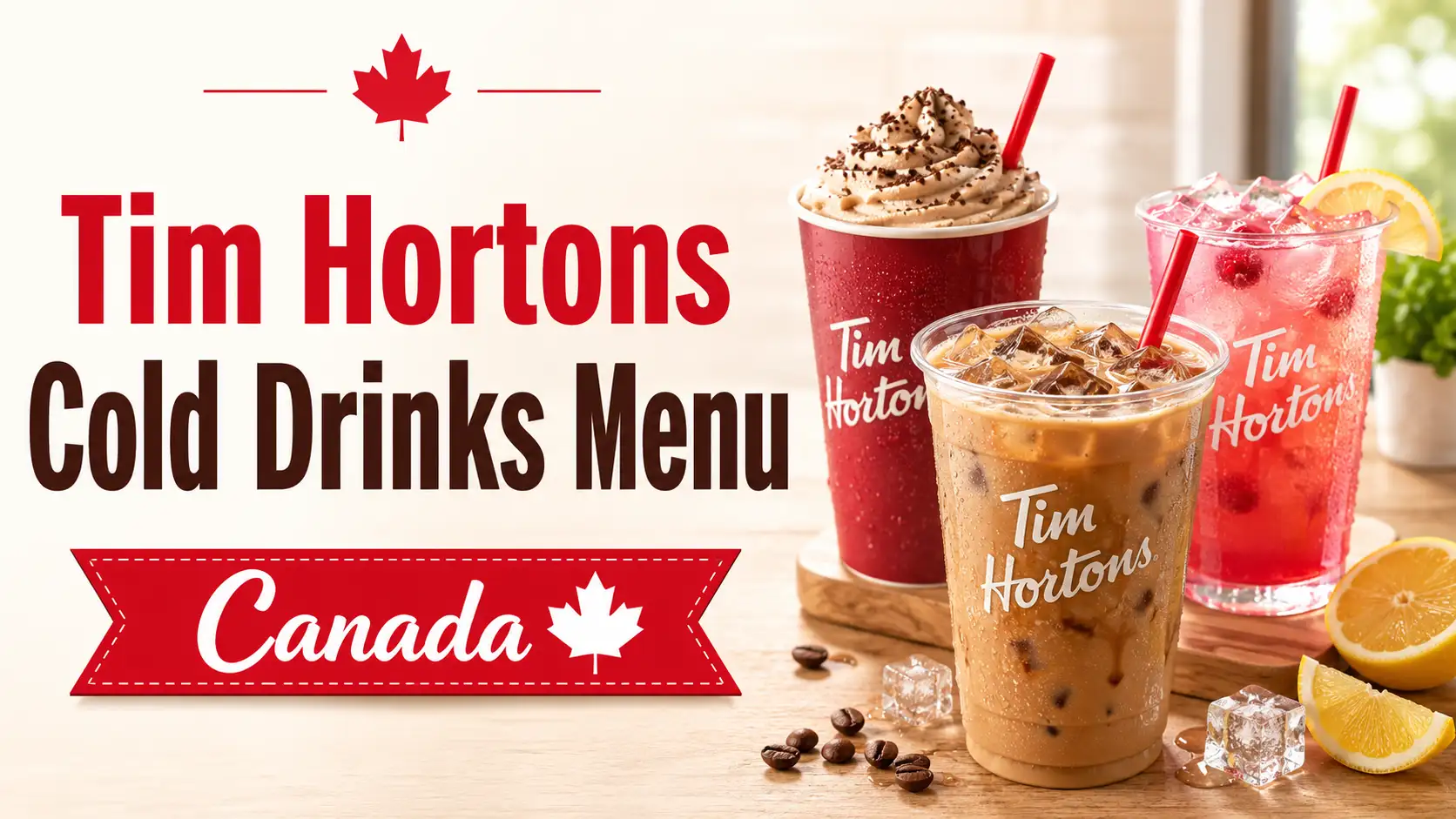 tim hortons cold drinks menu canada
