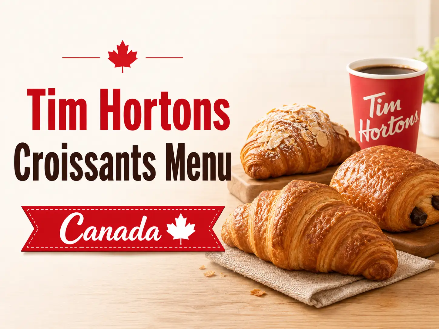 Tim Hortons Croissants Menu Canada with Prices