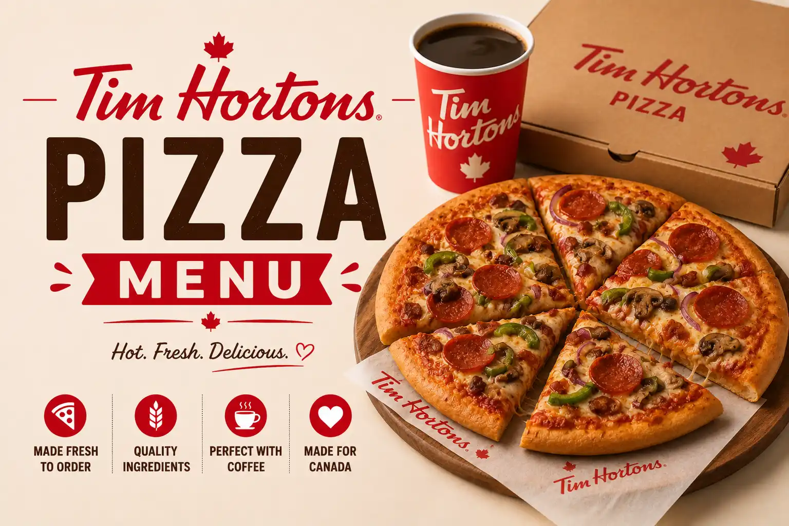 Tim Hortons Pizza Menu Canada
