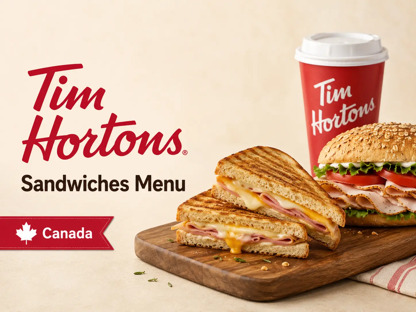 Tim Hortons Sandwiches Menu Canada