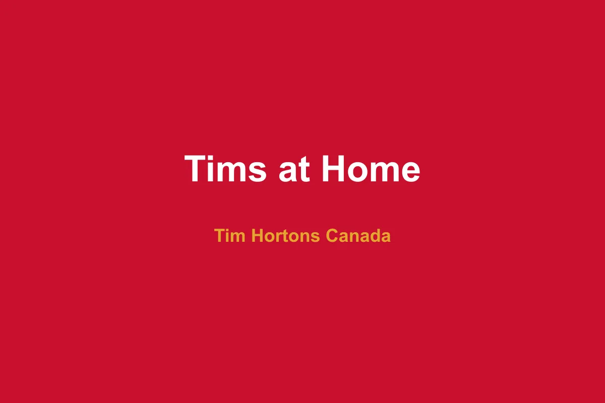 Tims at Home Canada