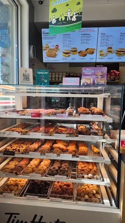 Tim Hortons storefront and interior at 900 Market St Se, Airdrie, AB