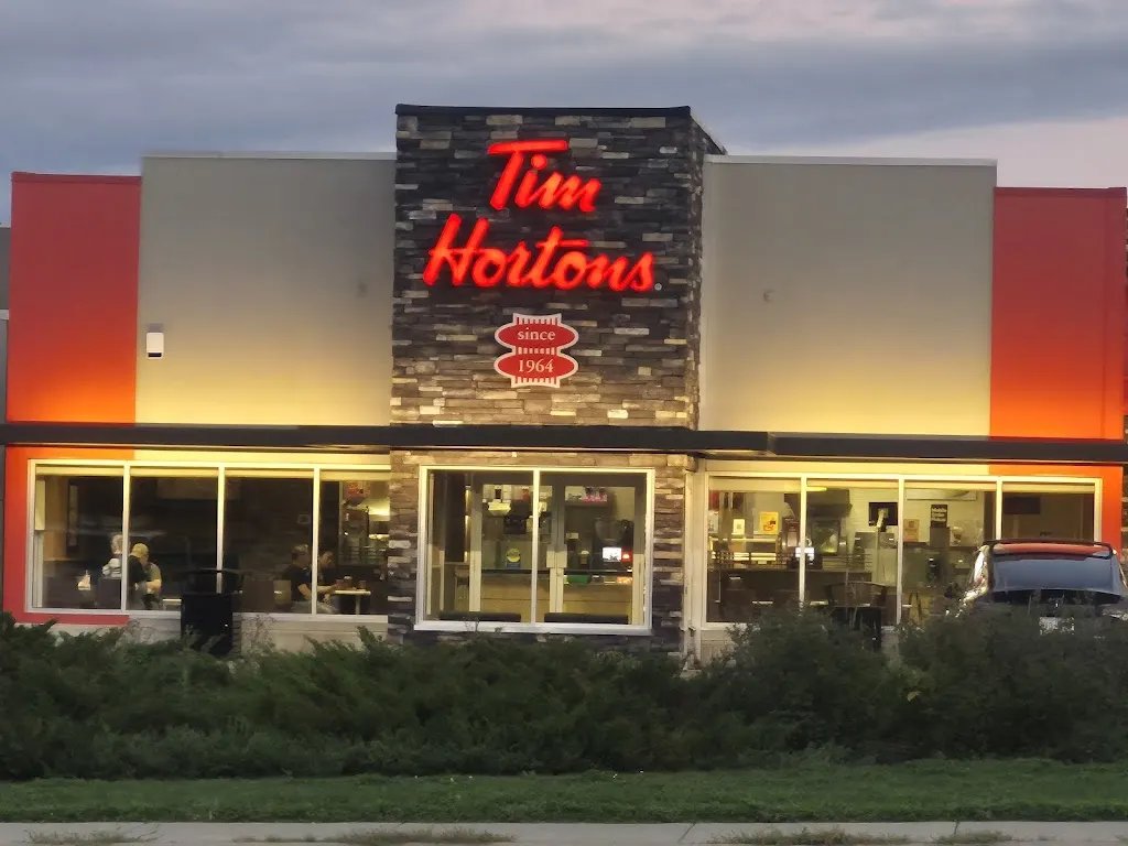 Tim Hortons storefront and interior at 200-10233 Elbow Dr Sw, Calgary, AB