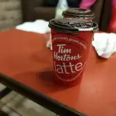 Tim Hortons storefront and interior at 2335 162nd Ave Sw, Calgary, AB