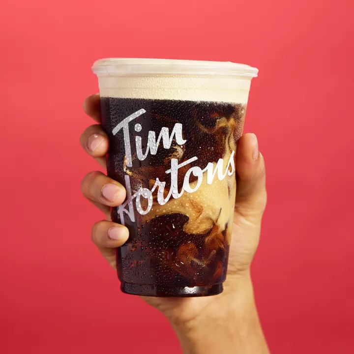 Tim Hortons storefront and interior at 4448 Front St, Calgary, AB
