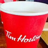 Tim Hortons storefront and interior at 12 West Side Dr, Cochrane, AB