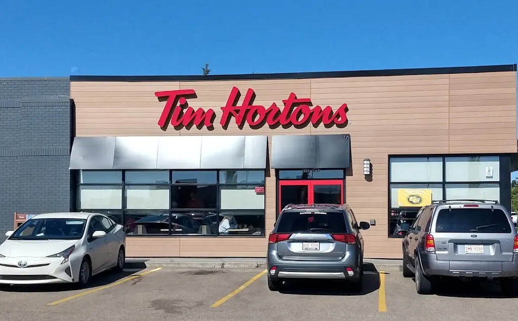 Tim Hortons storefront and interior at 2133 99th St Nw, Edmonton, AB