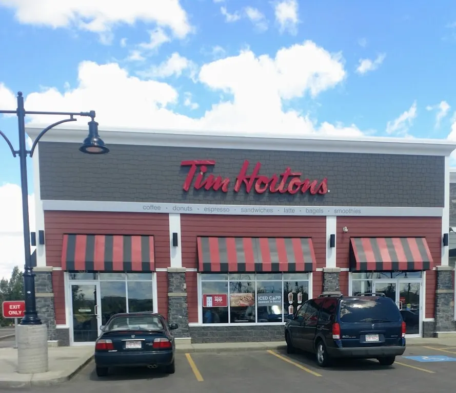Tim Hortons storefront and interior at 3042 Granville Drive N.w., Edmonton, AB