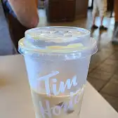 Tim Hortons storefront and interior at 11240 Groat Rd North West, Edmonton, AB