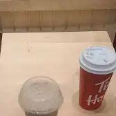 Tim Hortons storefront and interior at 43 - Athapaskan Dr, Leduc, AB
