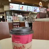 Tim Hortons storefront and interior at 160 Cariboo Hwy, 100 Mile House, BC