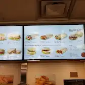 Tim Hortons storefront and interior at 6123 Hastings St, Burnaby, BC