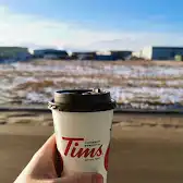 Tim Hortons storefront and interior at 9704 112th St, Fort St. John, BC