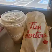 Tim Hortons storefront and interior at 450 Lansdowne St, Kamloops, BC