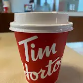 Tim Hortons storefront and interior at 19705 Fraser Highway, Langley, BC