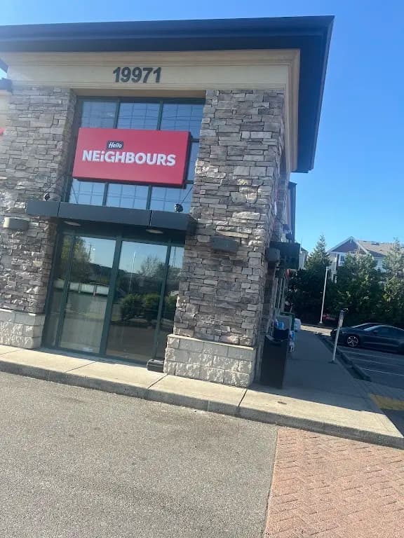 Tim Hortons storefront and interior at 19971 72nd Ave, Langley, BC