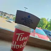 Tim Hortons storefront and interior at 2711 192nd St, Surrey, BC