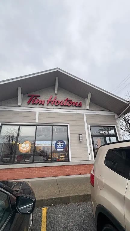 Tim Hortons storefront and interior at 19218 96th Avenue, Surrey, BC