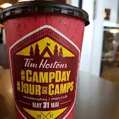 Tim Hortons storefront and interior at 727 Mcdermot Ave, Winnipeg, MB