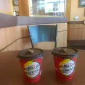 Tim Hortons storefront and interior at 1146 Portage Ave, Winnipeg, MB