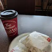 Tim Hortons storefront and interior at 1495 Regent Ave, Winnipeg, MB