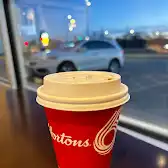 Tim Hortons storefront and interior at 2117 Ness Ave, Winnipeg, MB