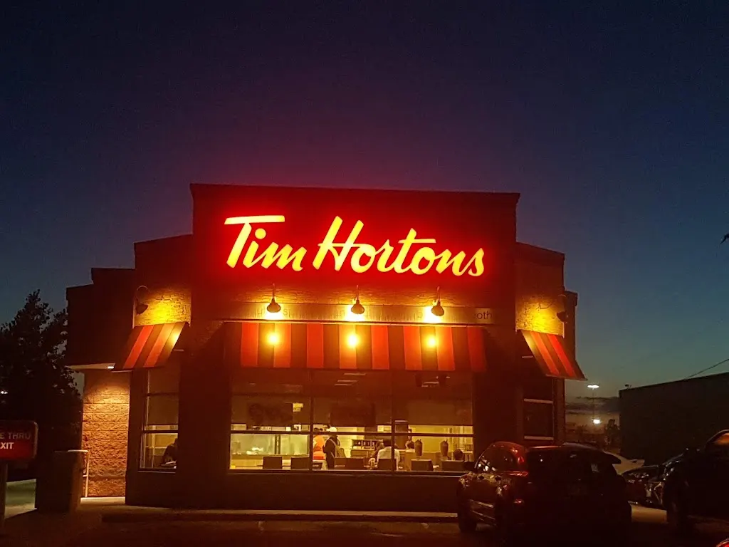 Tim Hortons storefront and interior at 2360 Mcphillips St, Winnipeg, MB