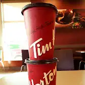 Tim Hortons storefront and interior at 534 Union St, Fredericton, NB