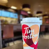 Tim Hortons storefront and interior at 1812 Mountain Rd, Moncton, NB