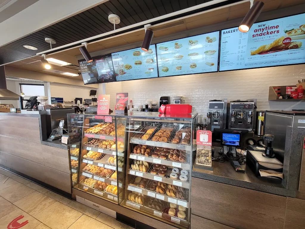 Tim Hortons storefront and interior at 100 Columbus Dr, Carbonear, NL