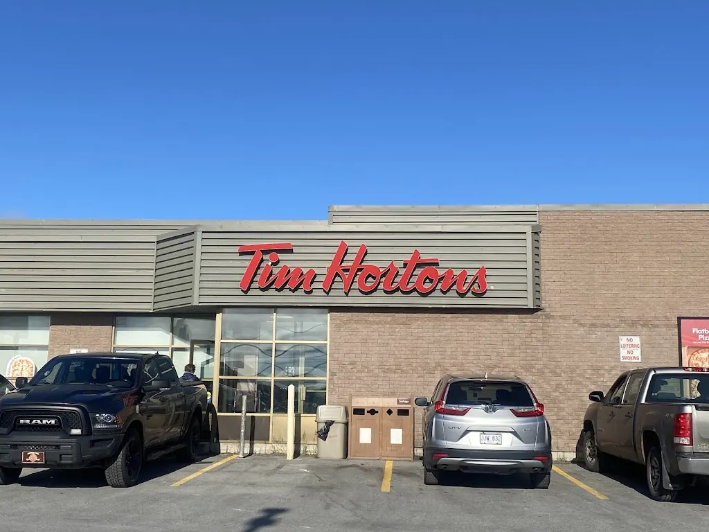Tim Hortons storefront and interior at 42 West St, Saint Anthony, NL