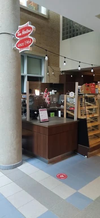 Tim Hortons storefront and interior at 230 Elizabeth Ave, St. John's, NL