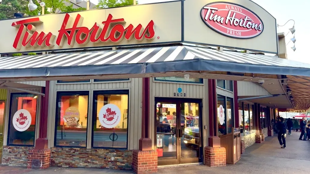 Tim Hortons storefront and interior at 1781 Upper Water St, Halifax, NS