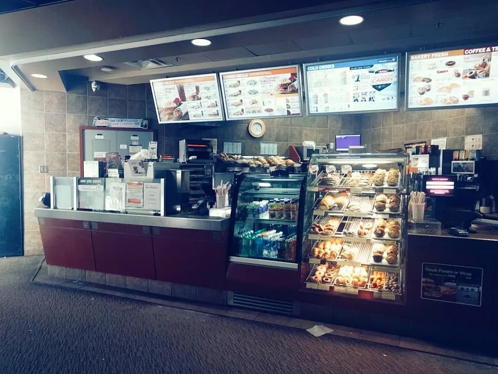 Tim Hortons storefront and interior at 6136 University Avenue, Halifax, NS