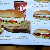 Tim Hortons storefront and interior at 354 Bayfield St, Barrie, ON