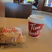 Tim Hortons storefront and interior at 440 Holland St West, Bradford, ON