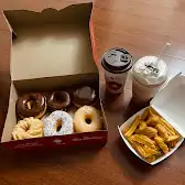 Tim Hortons storefront and interior at 225 Vodden St East, Brampton, ON