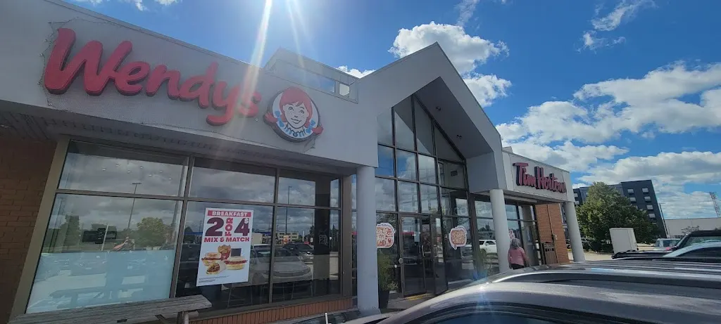 Tim Hortons storefront and interior at 11 Sinclair Blvd, Brantford, ON