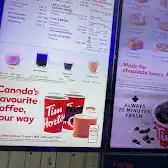Tim Hortons storefront and interior at 368 St Clair St, Chatham, ON