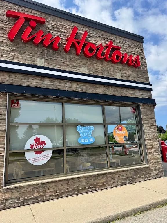 Tim Hortons storefront and interior at 300 Ontario Street P.o. Box 28, Clinton, ON