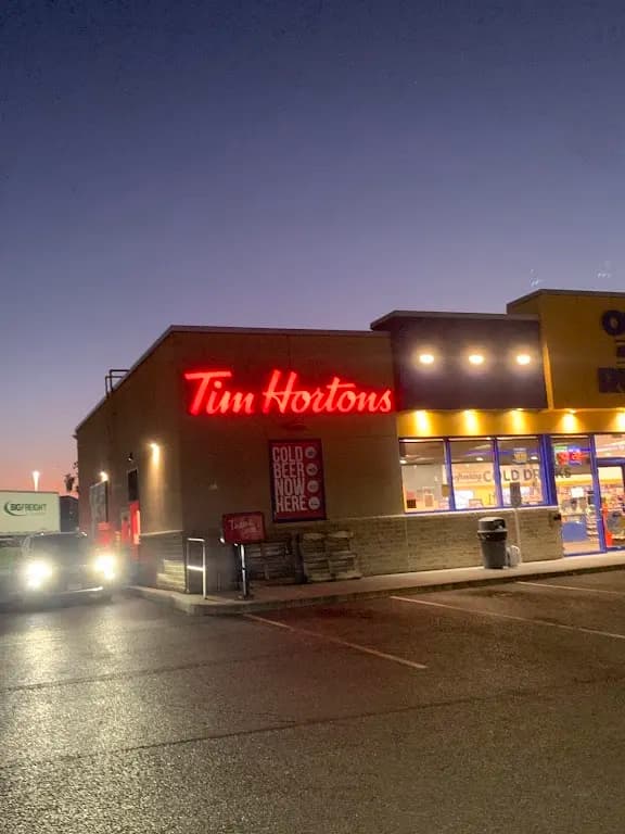Tim Hortons storefront and interior at 1950 Mcconnell Ave, Cornwall, ON