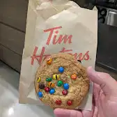 Tim Hortons storefront and interior at 3003 Danforth Ave, East York, ON