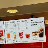 Tim Hortons storefront and interior at 715 Renforth Ave, Etobicoke, ON